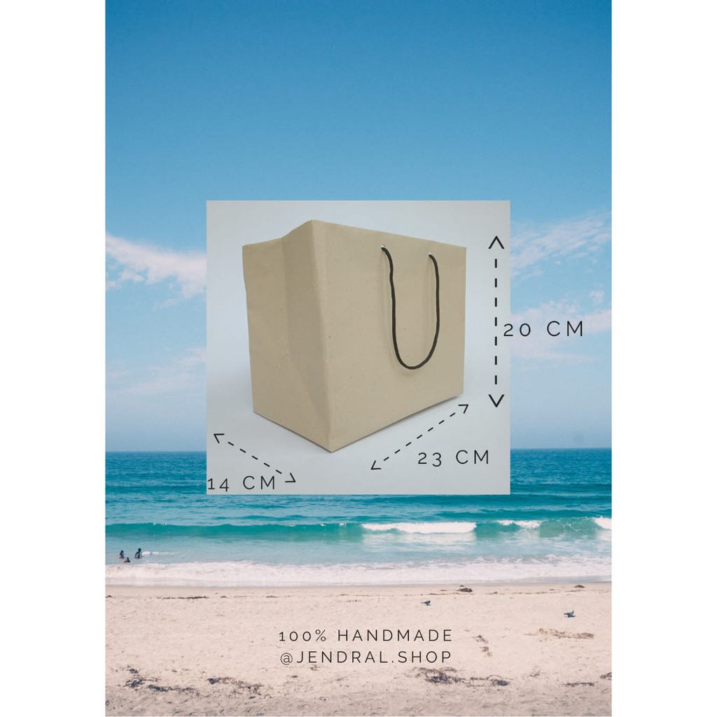 

Paper Bag Tas Kertas Polos Ukuran 23x14x20