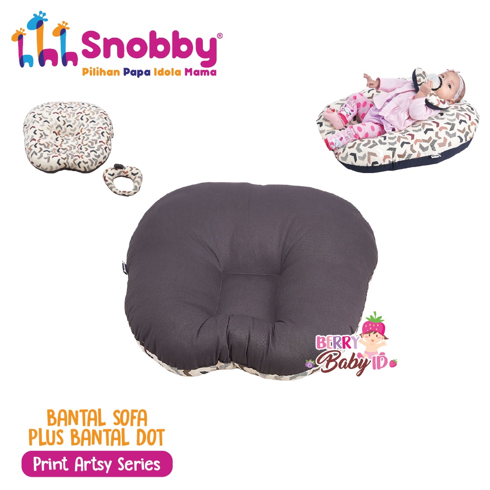 Snobby Bantal Sofa + Bantal Dot Sofa Bed Bayi Multifungsi Print Berry Mart