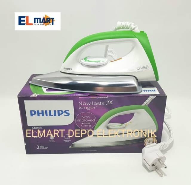 Philips setrika listrik ceramic 350 watt HD1173  - HD 1173 Original