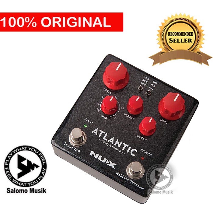 Pedal Efek Nux Atlantic Delay & Reverb NDR5 Original