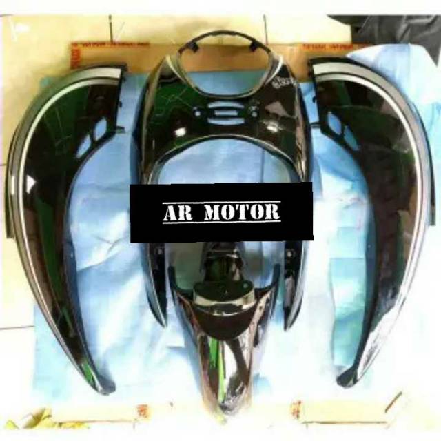 FULL BODY HALUS SCOOPY KARBU HITAM PLUS STRIPING