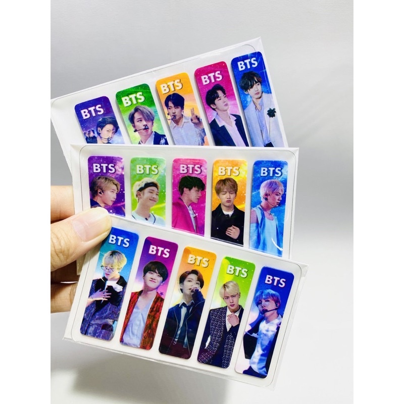 Sticky notes plastik / pembatas buku 100pcs BTS