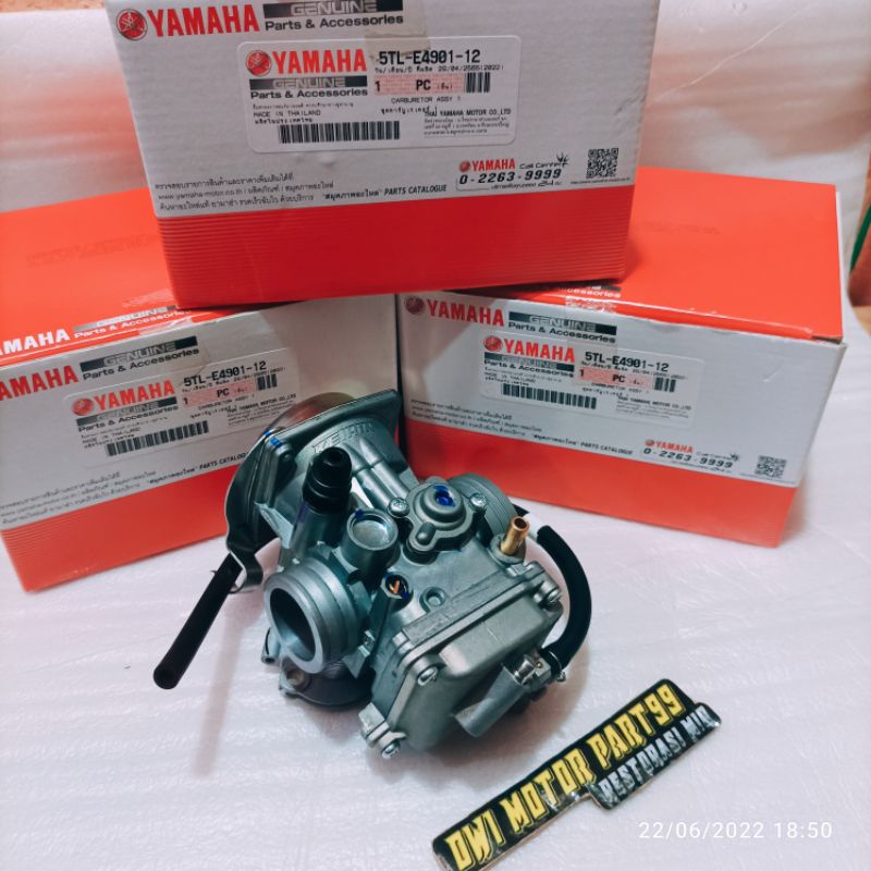 KARBU KARBURATOR ASSY MIO SPORTY LAMA SMILE FINO SOUL 5TL ORIGINAL ORI YAMAHA 5TL-E4901-12