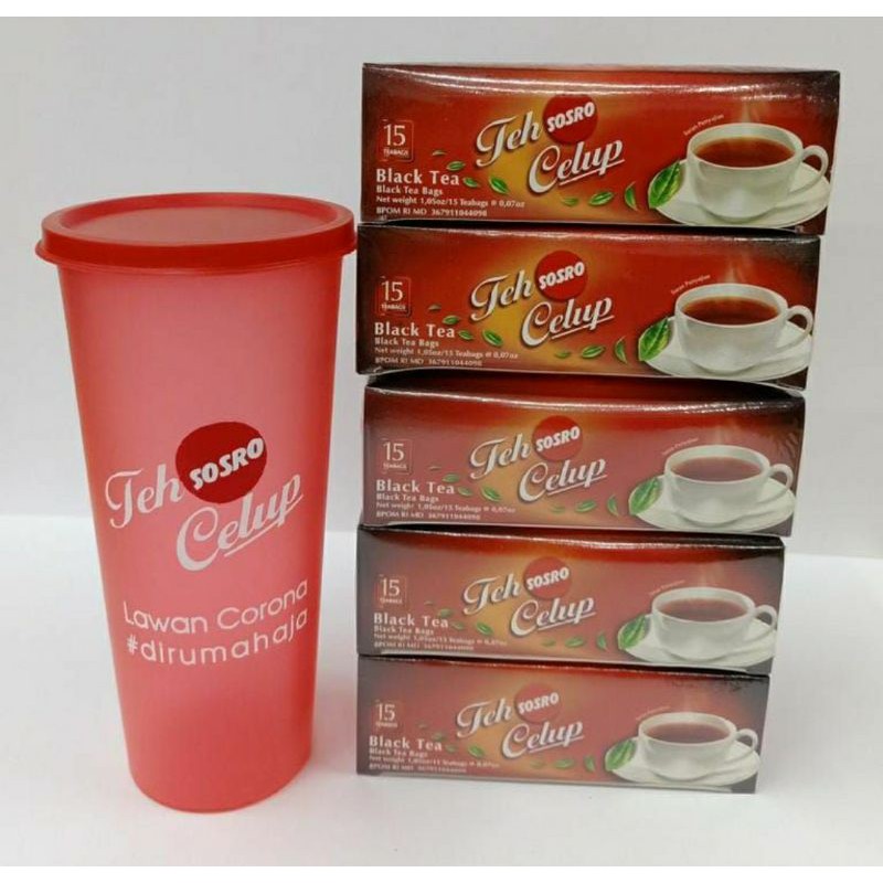 

PAKET TEH CELUP SOSRO 5BOX + TUMBLER