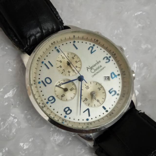 Jam Tangan Pria Alexandre Christie AC 6032MC Chronograph 7 Jarum Second Preloved
