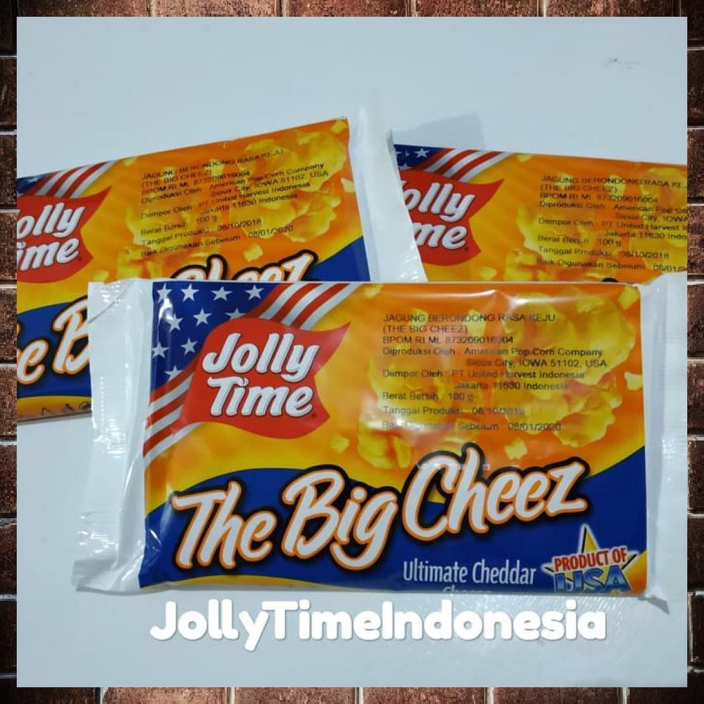 

JOLLY TIME POPCORN BIG CHESEE PRODUCT OF USA