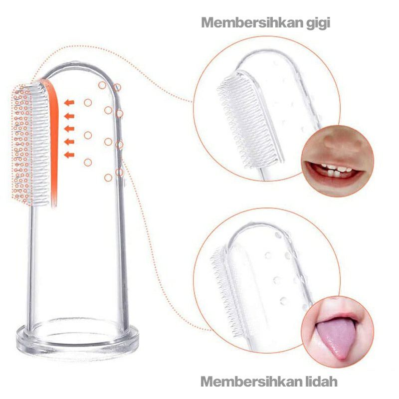 ♥BabyYank♥ SIKAT LIDAH BAYI ZIPPY SILICONE TOOTHBRUSH B-52