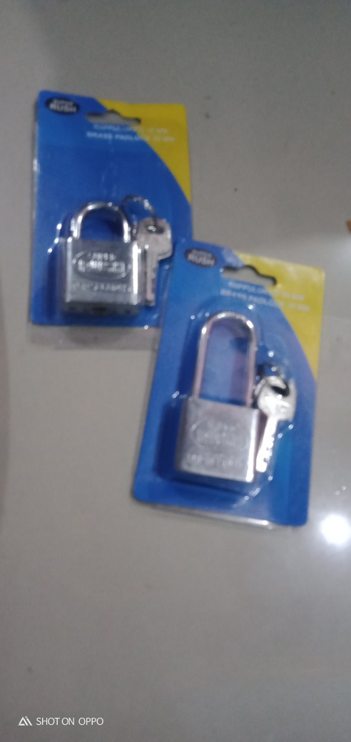 Gembok Nikel Rush 30 Mm Leher Pendek & Panjang