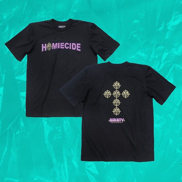 

GetDirrty Homiecide Tee Black 3D Foaming