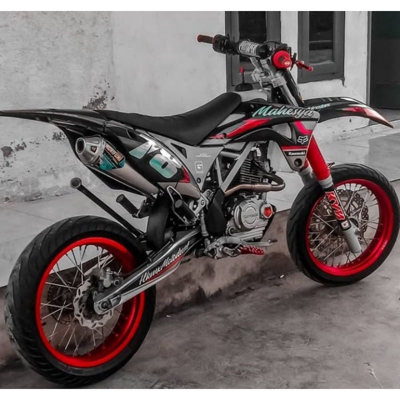 DEKAL STICKER DECAL KAWASAKI KLX GORDON CUSTOM SIMPLE