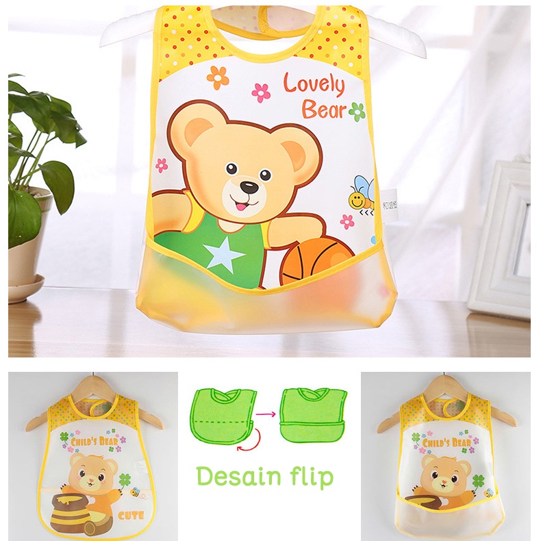 Celemek bayi/Celemek makan bayi/Celemek EVA Bayi/Baby bibs (B4)