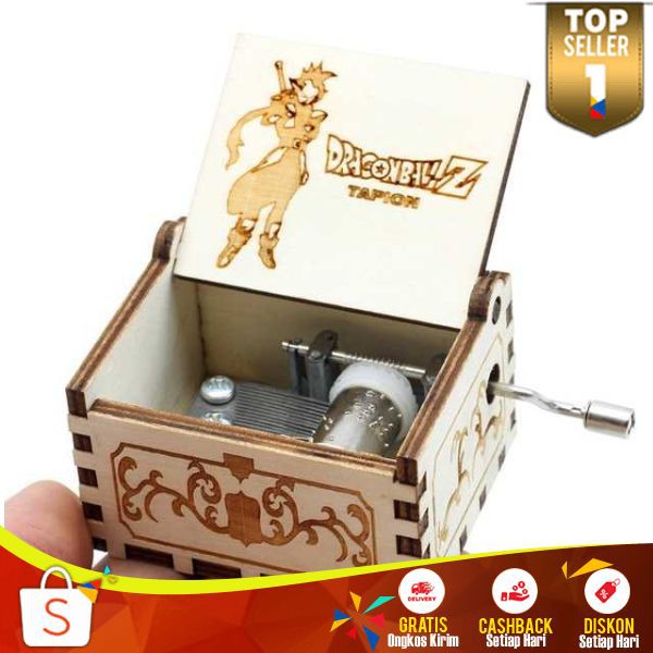 Kotak Musik Antik KU 01 Wooden Music Box Engraving Menghasilkan Suara Musik Klasik Musical Box Unik