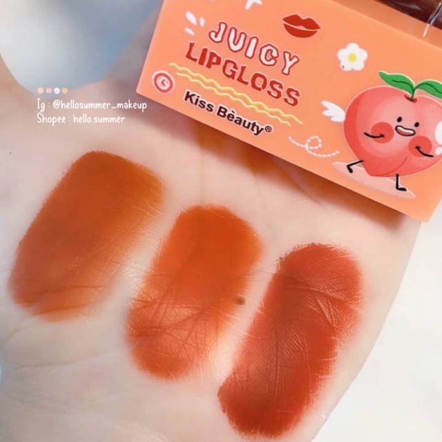 [ORI THAILAND] Kiss Beauty Juicy Matte Lipgloss