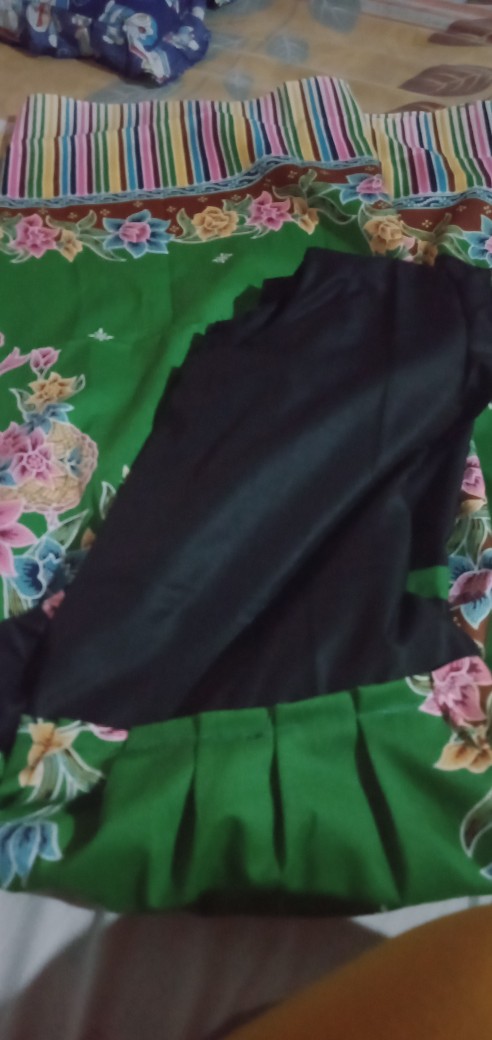 Bm-gamis Batik Jarik Gendong#hijau