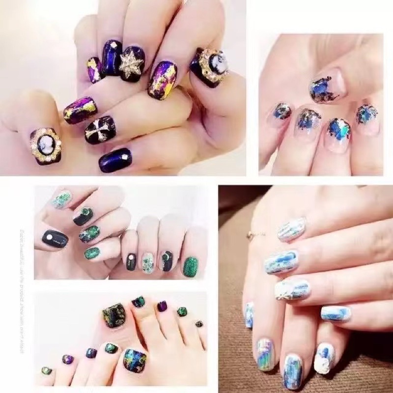 12 WARNA GOLD TRANSFERED TRANSFER NAIL FOIL GLASS KOREA TRANSFER FOIL GOLD LINER METAL HIASAN NAILART JAPAN FOIL TEMPEL NAILART