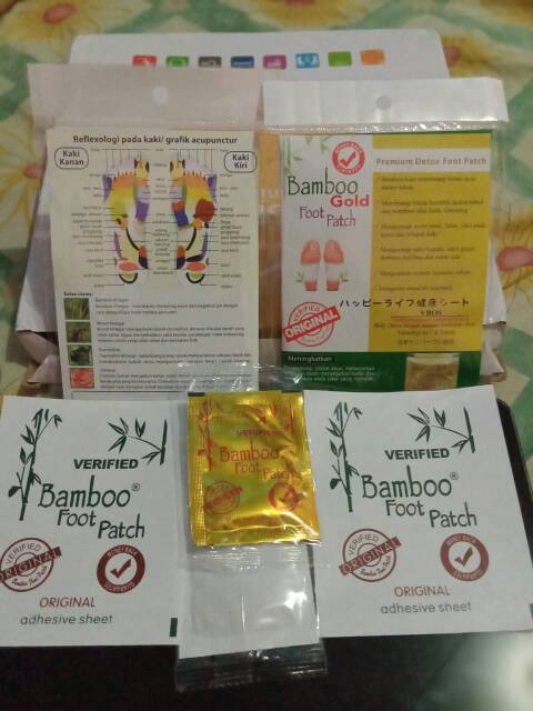 Koyo Kaki Bamboo Original | Bamboo Gold Foot Patch | ✓ (sepasang)