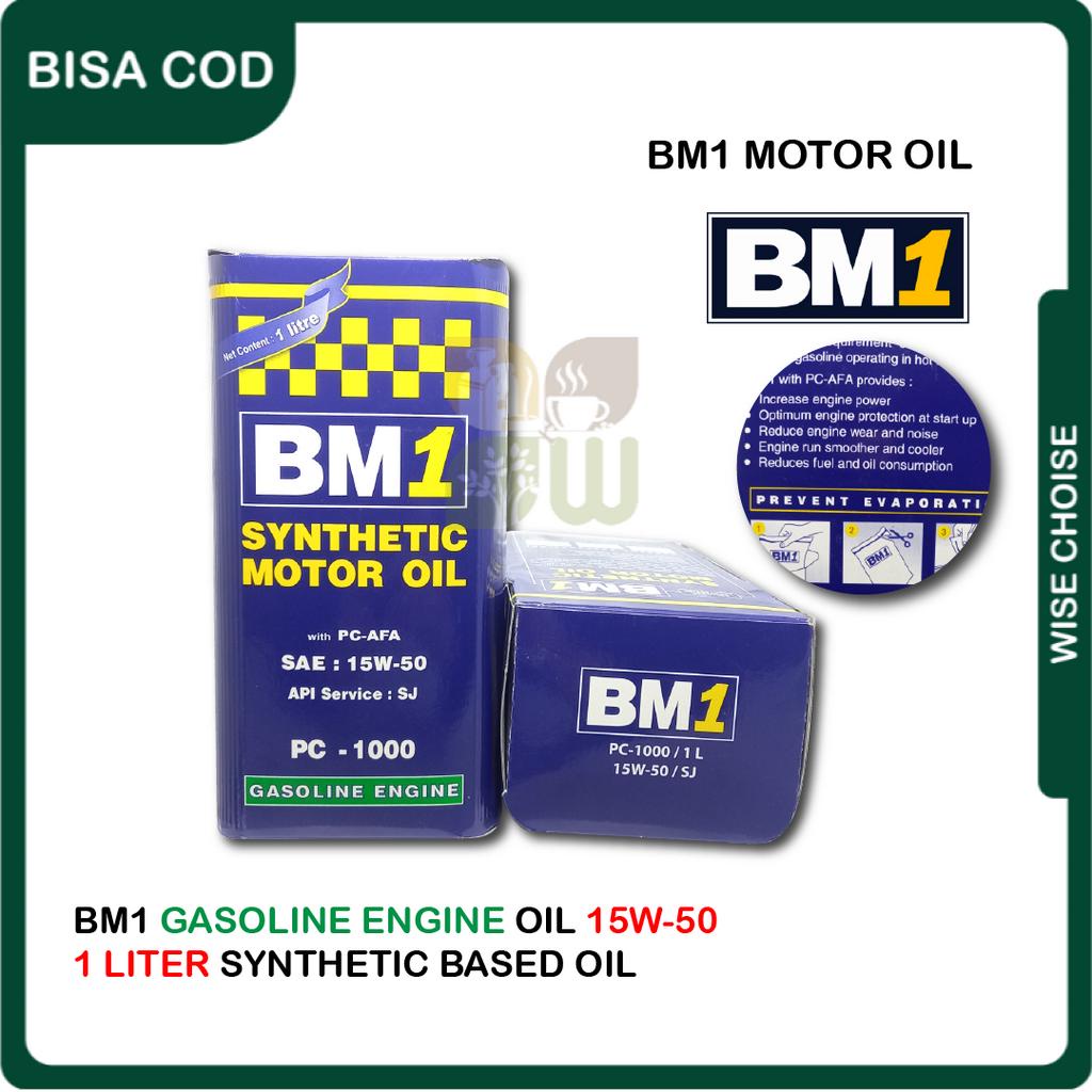 Oli BM1 Gasoline Engine PC-1000 sae 15w50 Oli 4T Mobil Motor 1 Liter