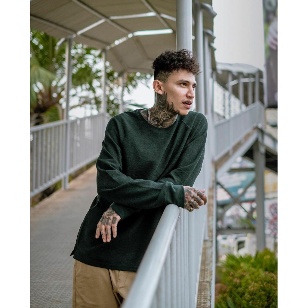 GF Crewneck Longsleeve Dark Green