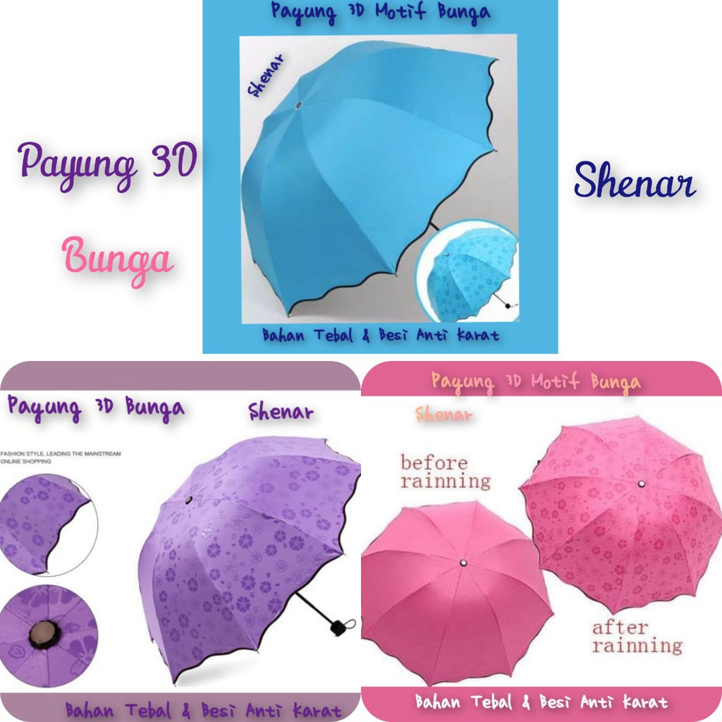 Payung Lipat 3D Magic Umbrella 3D