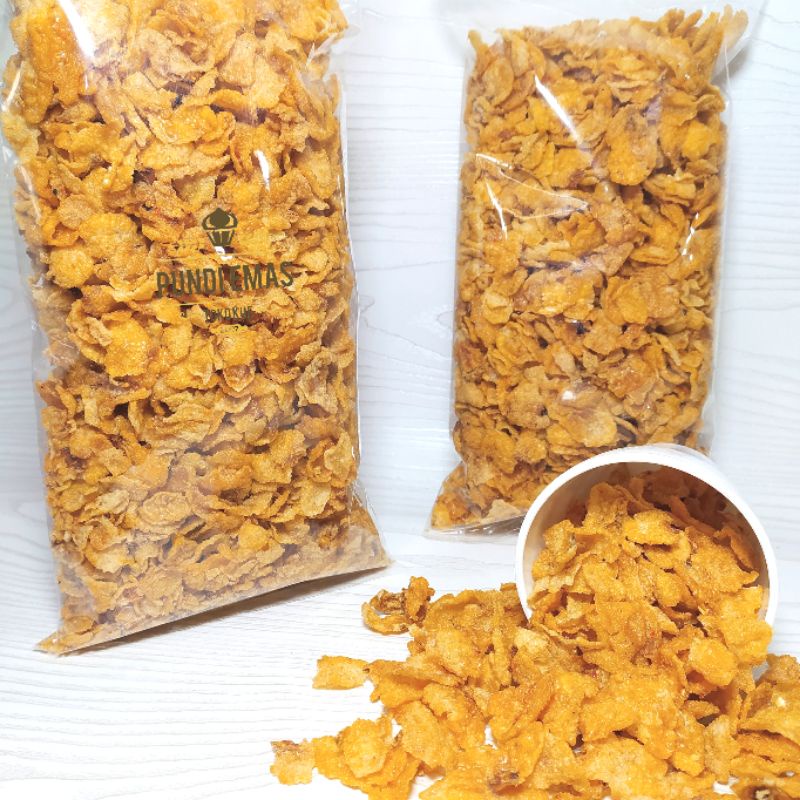 Jagung Geprek 250Gr / Keripik Jagung Rasa Pedas Manis / Emping Jagung Kiloan / Emping Jagung Pedas Manis