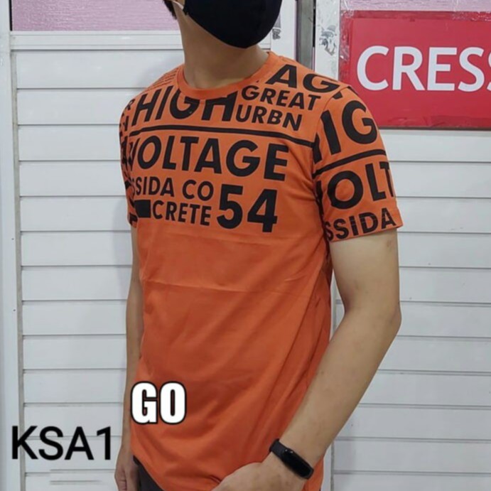 gof KSA CRESSIDA KAOS Pakaian Pria Atasan Kaos Oblong Casual Santai Slimfit Lengan Pendek Original