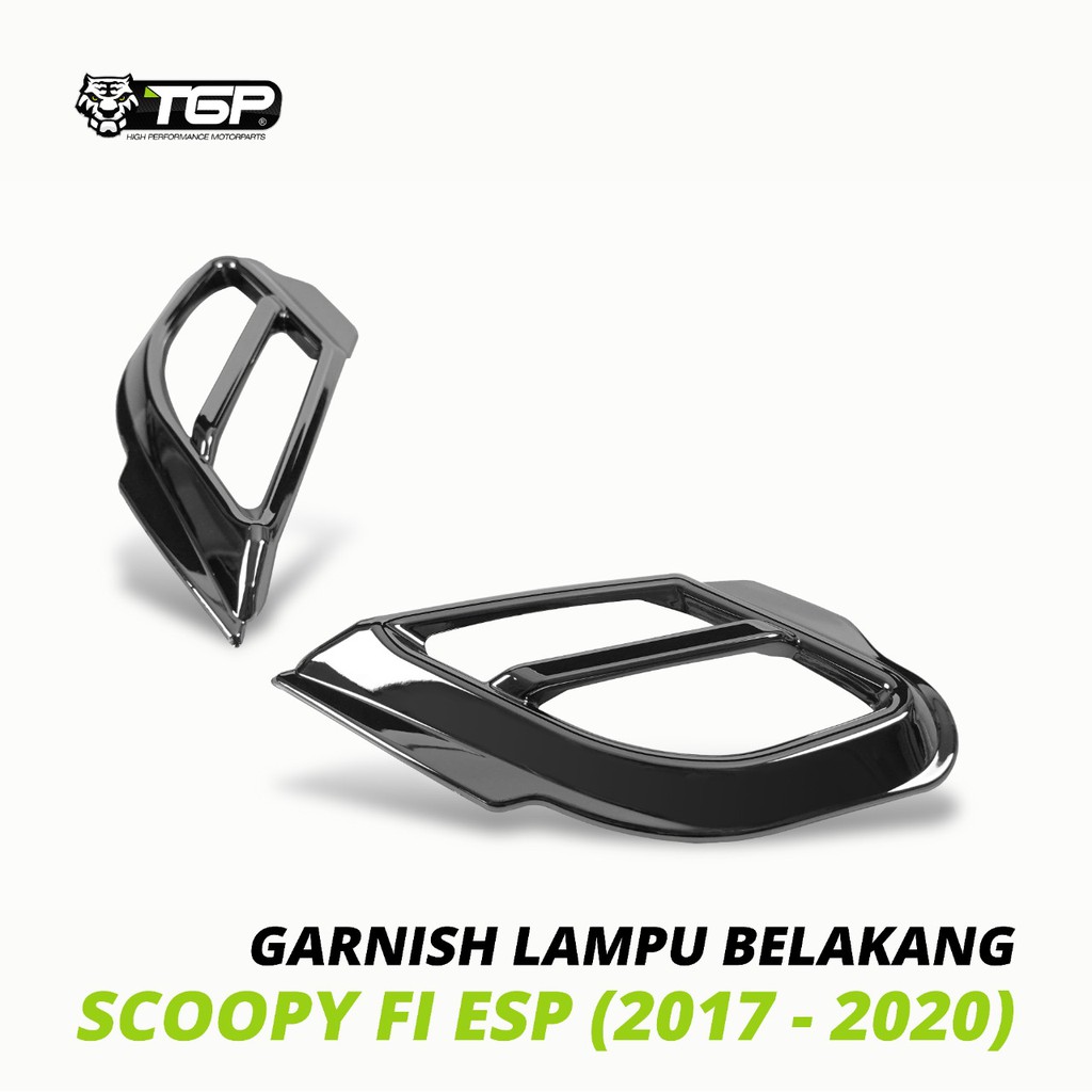 TGP GARNISH LAMPU BELAKANG HONDA SCOOPY FI ESP 2017 - 2020 COVER LIS LIST LAMPU