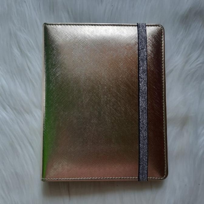 

Office & Stationery | Document Organizer | Binder Premium Metalik Toyo Leather With Strap A5 20 Ring | Best Seller