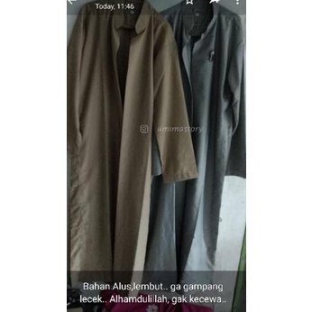 り Jubah luar/luaran gamis premium - Jubah belah merk Umima - katun - ala Habaib ㊢