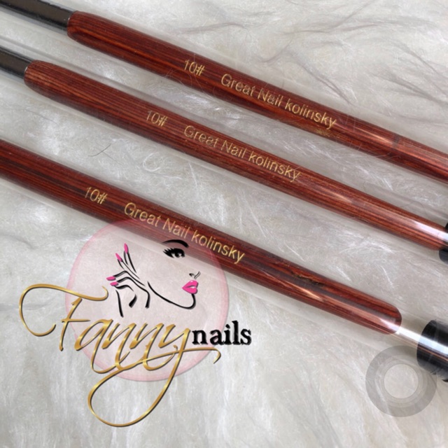 Acrylic brush no 10 nail extension KOLINSKY / kuas nail extension akrelik sambung kuku