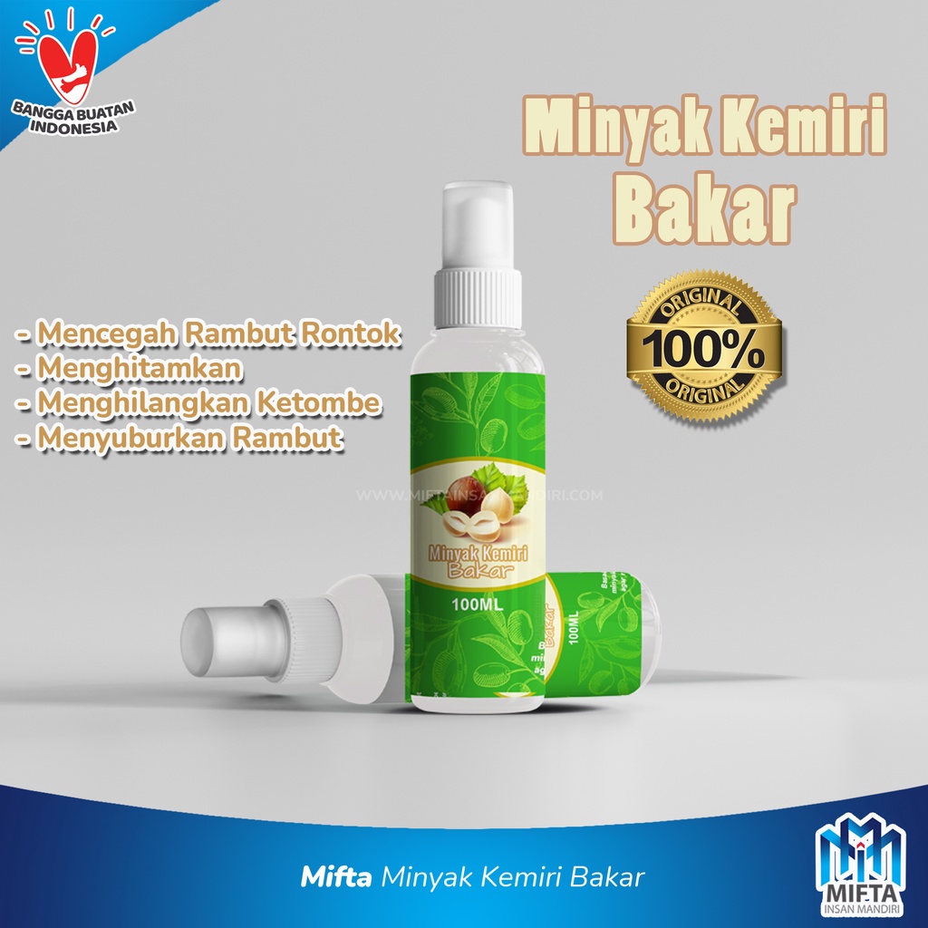 MINYAK KEMIRI BAKAR ASLI 100ML / MIFTA MINYAK KEMIRI ASLI / KEMIRI