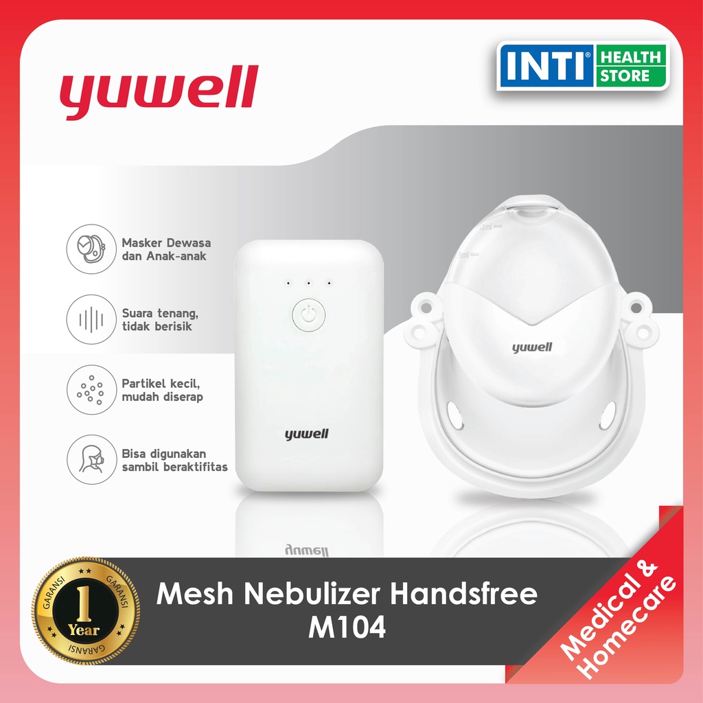 Yuwell | Nebulizer Portable Handsfree M104 | Air Compressor Atomizer