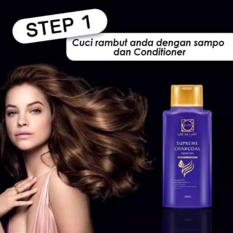 (3in1) HAIRMASK LAE SA LUAY HAIR SPA SMOOTH KERATIN / MASKER RAMBUT CREAMBATH HAIR TREATMENT [BPOM]