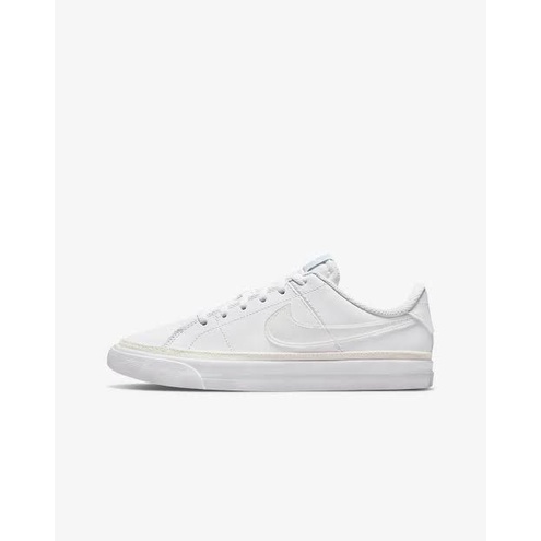leather nike white