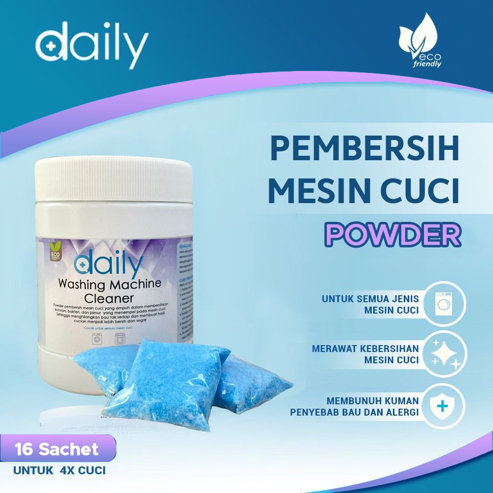 Pembersih Mesin Cuci Bubuk Daily Washing Machine Cleaner Premium Powder