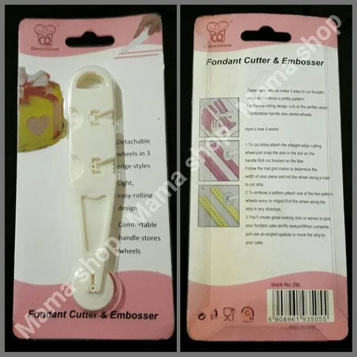 

detgsz8 Fondant Cutter Like Pizza Cutter Alat Potong Fondant Tool D5Smuc