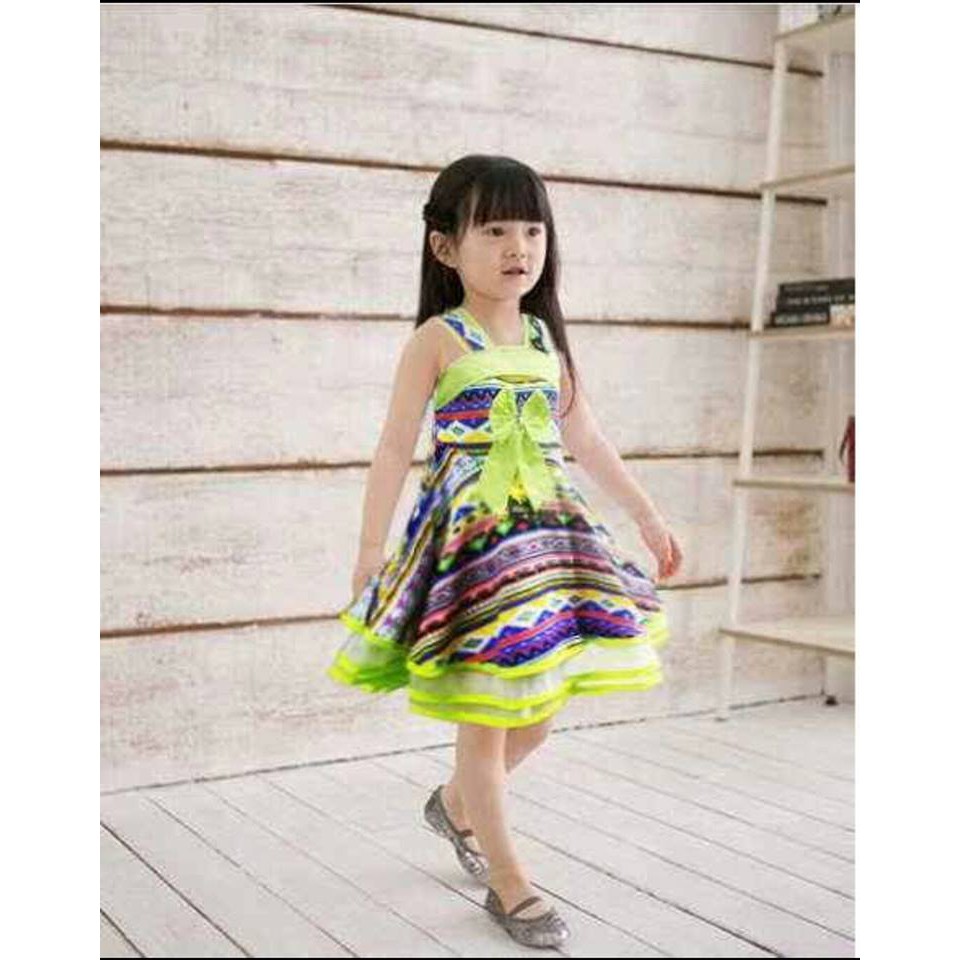 DRESS ETNIK ANAK IMPORT