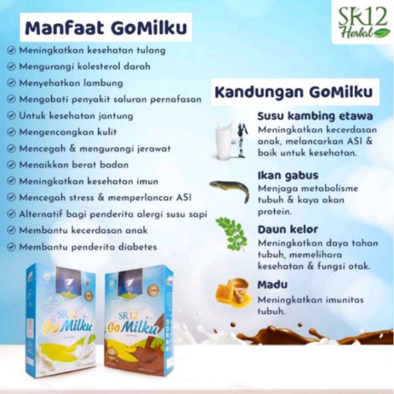

Gomilku susu kambing etawa Sr 12 original.
