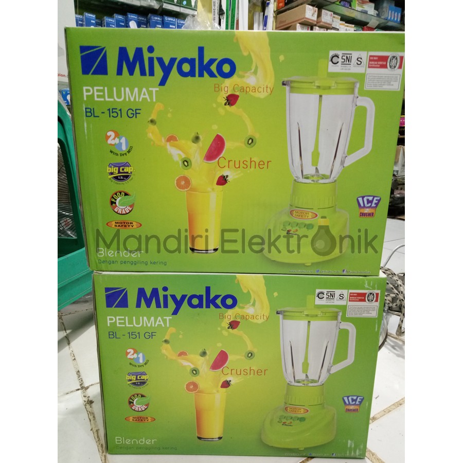 Blender Miyako 2 in 1 (Kaca) BL-151 GF