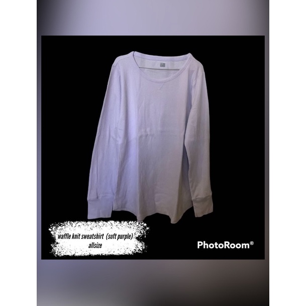 waffle knit sweatshirt GAP