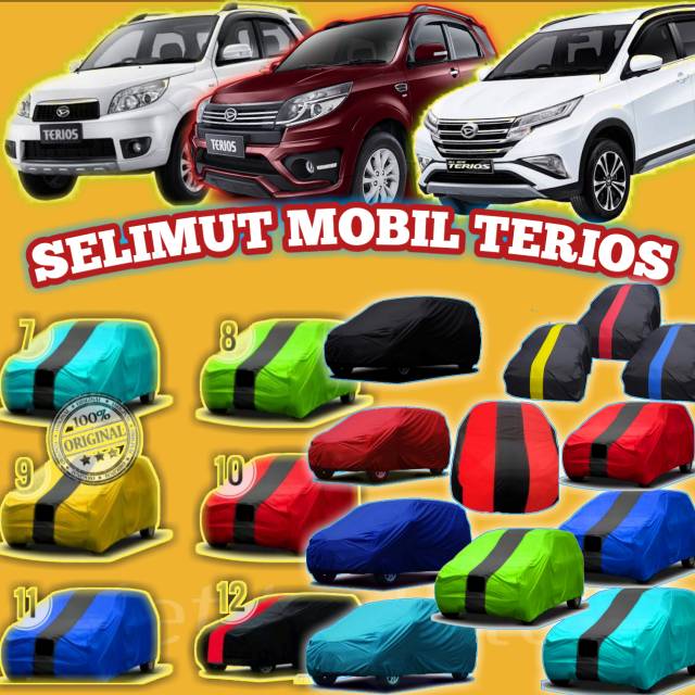 SELIMUT MOBIL TERIOS/SARUNG MOBIL TERIOS/COVER MOBIL TERIOS/TUTUP MOBIL TERIOS/MOBIL TERIOS