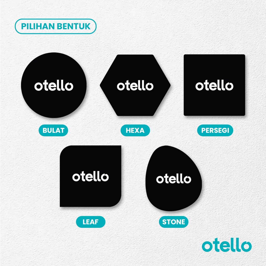 Otello Musholla Sign Board Akrilik Mushola Signage Label Acrylic Nama Ruangan Penanda Room Name