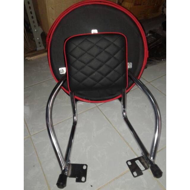 SANDARAN TAS BULAT MOTOR ALL SCOOPY DAN BEAT - TAS MOTOR - AKSESORIS MOTOR