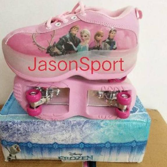 C9E RESTOCK Sepatu roda frozen 4 empat anak cewe import original sneakers perempuan _