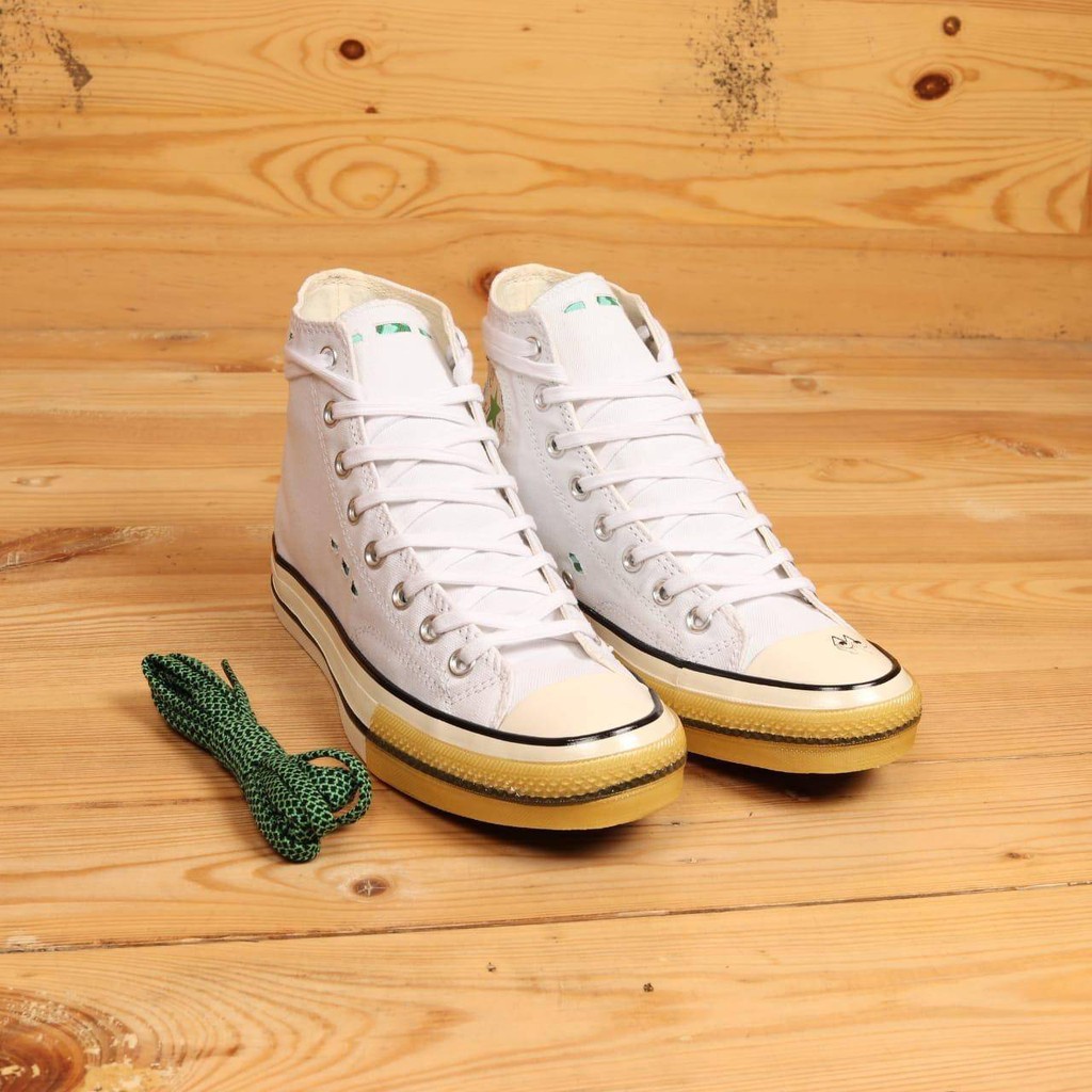 SEPATU CONVERSE 70S HIGH DR WOO WHITE GREEN PREMIUM ORIGINAL BNIB