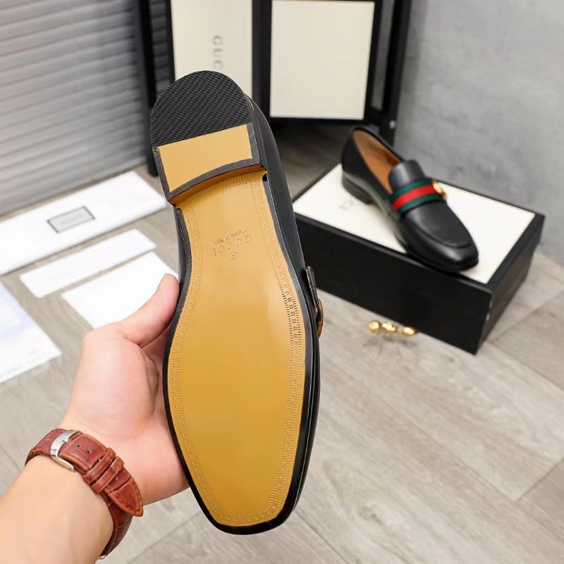 sepatu pria pantofel lv kulit hitam mirror formal cowok kerja resmi