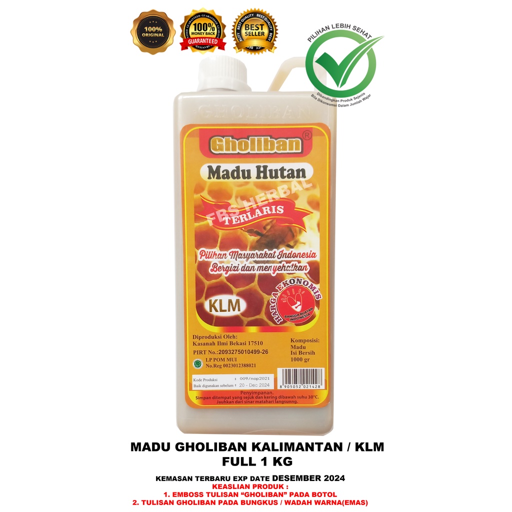 

MADU GHOLIBAN 1KG ASLI - BOTOL TIMBUL HURUF GHOLIBAN - MADU GHOLIBAN KALIMANTAN