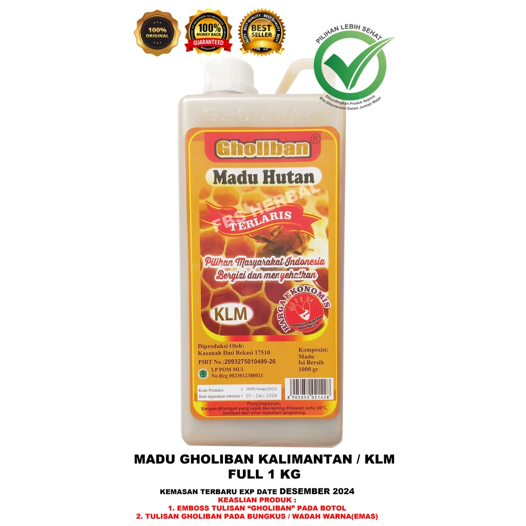 

MADU GHOLIBAN 1KG ASLI - BOTOL TIMBUL HURUF GHOLIBAN - MADU GHOLIBAN KALIMANTAN