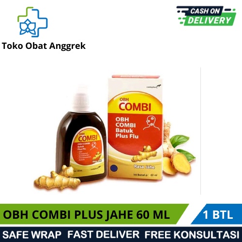 Jual OBH COMBI BATUK PLUS FLU JAHE 60ML/OBAT BATUK BERDAHAK/OBAT BATUK ...