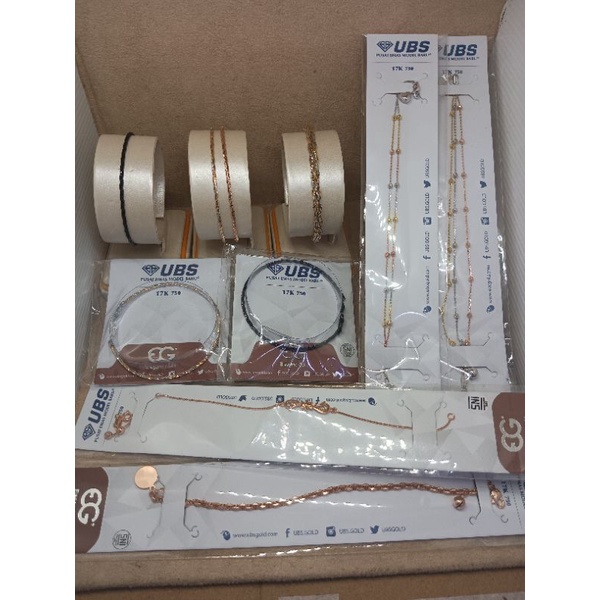 UBS Gelang Emas 750 Model Pro Italy , Jedar