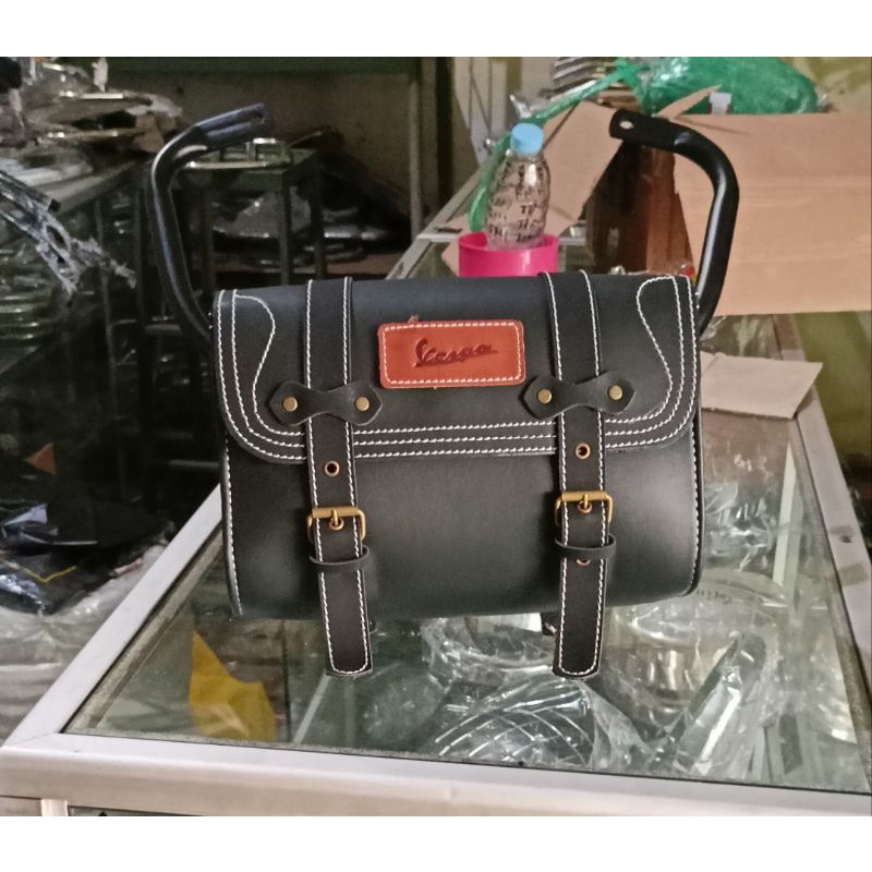 tas back rack vespa side bag vespa aksesoris Vespa